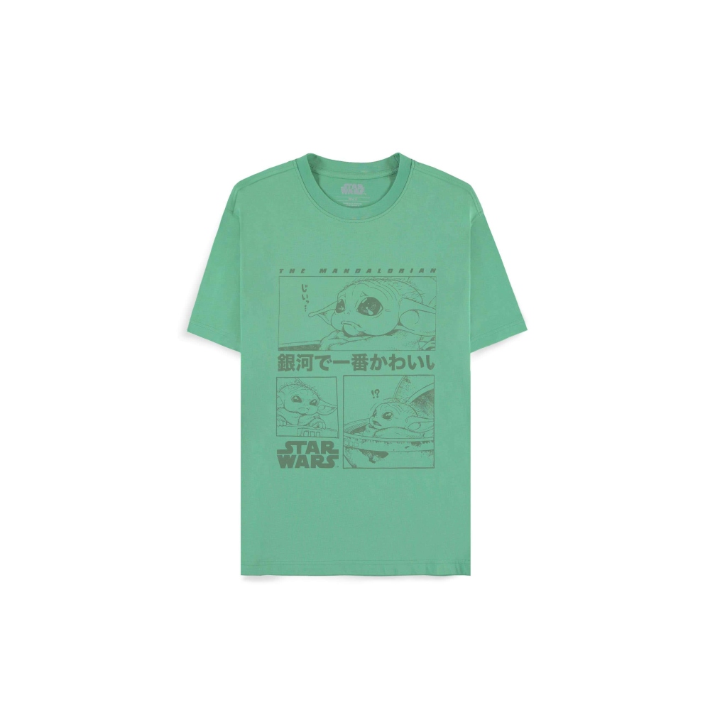 Disney Star Wars The Mandalorian - Grogu Unisexe Tshirt - Vert